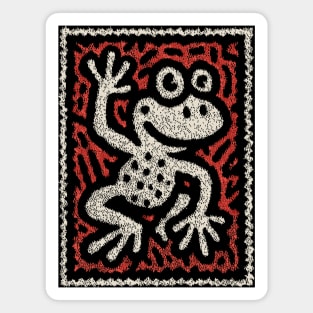Waving Frog | Leap Day Mascot Magnet